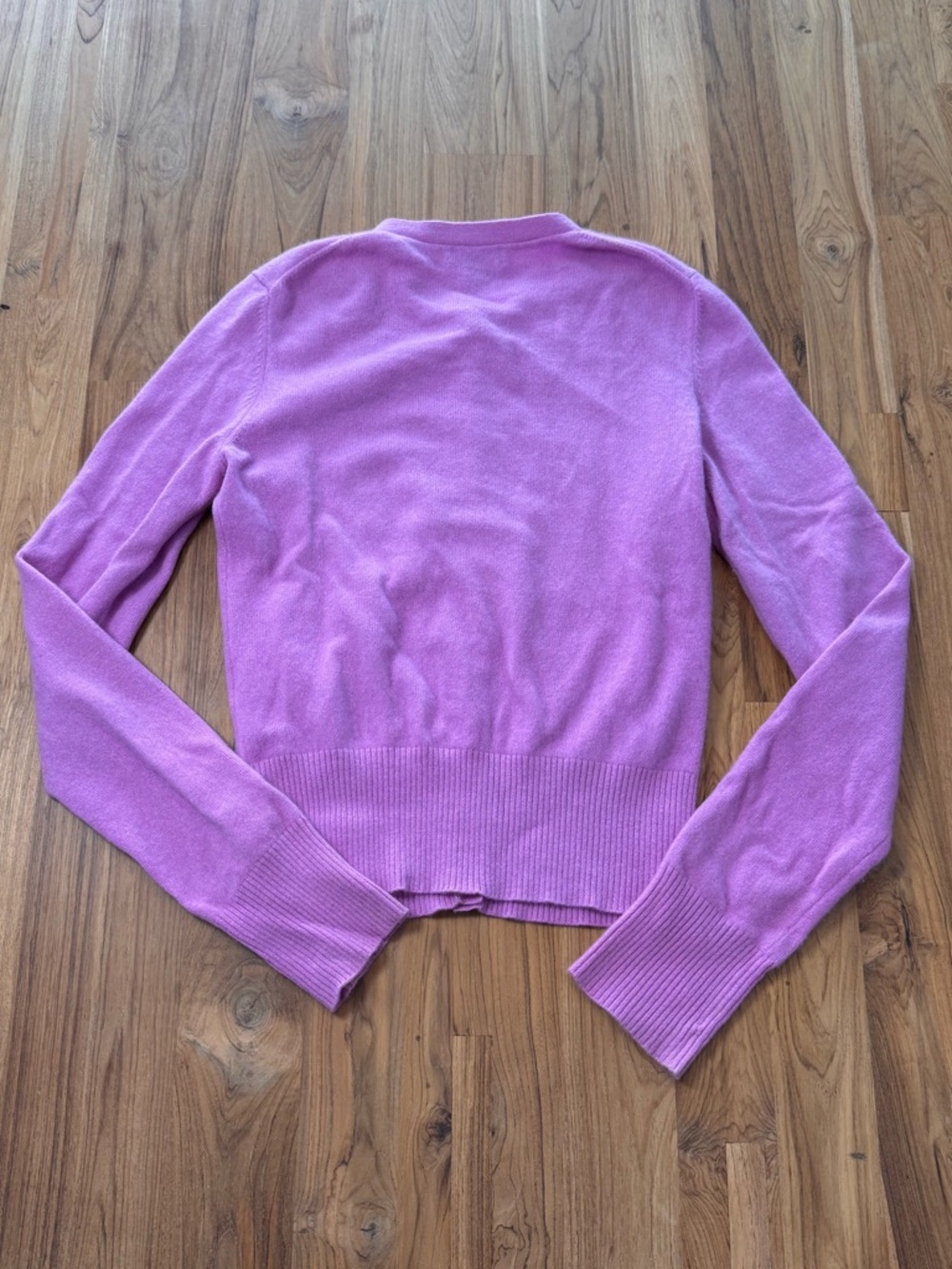 Classiques Entier Cashmere Cardigan Sweater Women’s Medium Purple - Picture 2 of 11